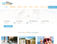 Tablet Screenshot of camping-azur-rivage.com